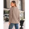 imageAUTOMET Womens Long Sleeve Shirts Lace Tops Business Casual Fall Fashion Outfits Clothes Knitted Y2k BlousesKhaki