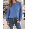 imageAUTOMET Womens Long Sleeve Shirts Lace Tops Business Casual Fall Fashion Outfits Clothes Knitted Y2k BlousesLightblue