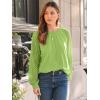 imageAUTOMET Womens Long Sleeve Shirts Lace Tops Business Casual Fall Fashion Outfits Clothes Knitted Y2k BlousesLightgreen