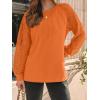 imageAUTOMET Womens Long Sleeve Shirts Lace Tops Business Casual Fall Fashion Outfits Clothes Knitted Y2k BlousesLightorange