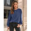 imageAUTOMET Womens Long Sleeve Shirts Lace Tops Business Casual Fall Fashion Outfits Clothes Knitted Y2k BlousesNavy
