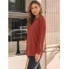 imageAUTOMET Womens Long Sleeve Shirts Lace Tops Business Casual Fall Fashion Outfits Clothes Knitted Y2k BlousesOrange