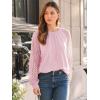imageAUTOMET Womens Long Sleeve Shirts Lace Tops Business Casual Fall Fashion Outfits Clothes Knitted Y2k BlousesPink