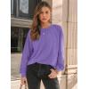 imageAUTOMET Womens Long Sleeve Shirts Lace Tops Business Casual Fall Fashion Outfits Clothes Knitted Y2k BlousesPurple