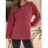 imageAUTOMET Womens Long Sleeve Shirts Lace Tops Business Casual Fall Fashion Outfits Clothes Knitted Y2k BlousesRust
