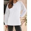 imageAUTOMET Womens Long Sleeve Shirts Lace Tops Business Casual Fall Fashion Outfits Clothes Knitted Y2k BlousesWhite
