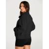 imageAUTOMET Womens Sweatshirts Half Zip Cropped Pullover Fleece Quarter Zipper Hoodies 2025 Fall Fashion Outfits ClothesBlack