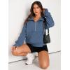 imageAUTOMET Womens Sweatshirts Half Zip Cropped Pullover Fleece Quarter Zipper Hoodies 2025 Fall Fashion Outfits ClothesBlue