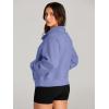 imageAUTOMET Womens Sweatshirts Half Zip Cropped Pullover Fleece Quarter Zipper Hoodies 2025 Fall Fashion Outfits ClothesBlue Purple
