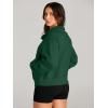 imageAUTOMET Womens Sweatshirts Half Zip Cropped Pullover Fleece Quarter Zipper Hoodies 2025 Fall Fashion Outfits ClothesDark Green