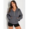 imageAUTOMET Womens Sweatshirts Half Zip Cropped Pullover Fleece Quarter Zipper Hoodies 2025 Fall Fashion Outfits ClothesDarkdrey