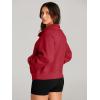 imageAUTOMET Womens Sweatshirts Half Zip Cropped Pullover Fleece Quarter Zipper Hoodies 2025 Fall Fashion Outfits ClothesFiery Red