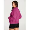 imageAUTOMET Womens Sweatshirts Half Zip Cropped Pullover Fleece Quarter Zipper Hoodies 2025 Fall Fashion Outfits ClothesHotpink