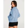 imageAUTOMET Womens Sweatshirts Half Zip Cropped Pullover Fleece Quarter Zipper Hoodies 2025 Fall Fashion Outfits ClothesLightblue