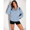 imageAUTOMET Womens Sweatshirts Half Zip Cropped Pullover Fleece Quarter Zipper Hoodies 2025 Fall Fashion Outfits ClothesLightblue