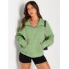 imageAUTOMET Womens Sweatshirts Half Zip Cropped Pullover Fleece Quarter Zipper Hoodies 2025 Fall Fashion Outfits ClothesLightgreen