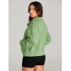 imageAUTOMET Womens Sweatshirts Half Zip Cropped Pullover Fleece Quarter Zipper Hoodies 2025 Fall Fashion Outfits ClothesLightgreen
