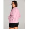 imageAUTOMET Womens Sweatshirts Half Zip Cropped Pullover Fleece Quarter Zipper Hoodies 2025 Fall Fashion Outfits ClothesLightpink