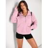 imageAUTOMET Womens Sweatshirts Half Zip Cropped Pullover Fleece Quarter Zipper Hoodies 2025 Fall Fashion Outfits ClothesLightpink