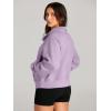 imageAUTOMET Womens Sweatshirts Half Zip Cropped Pullover Fleece Quarter Zipper Hoodies 2025 Fall Fashion Outfits ClothesLightpurple