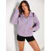 imageAUTOMET Womens Sweatshirts Half Zip Cropped Pullover Fleece Quarter Zipper Hoodies 2025 Fall Fashion Outfits ClothesLightpurple