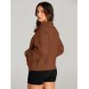 imageAUTOMET Womens Sweatshirts Half Zip Cropped Pullover Fleece Quarter Zipper Hoodies 2025 Fall Fashion Outfits ClothesMaple