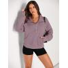 imageAUTOMET Womens Sweatshirts Half Zip Cropped Pullover Fleece Quarter Zipper Hoodies 2025 Fall Fashion Outfits ClothesNutmeg