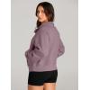 imageAUTOMET Womens Sweatshirts Half Zip Cropped Pullover Fleece Quarter Zipper Hoodies 2025 Fall Fashion Outfits ClothesNutmeg