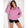 imageAUTOMET Womens Sweatshirts Half Zip Cropped Pullover Fleece Quarter Zipper Hoodies 2025 Fall Fashion Outfits ClothesPink