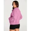 imageAUTOMET Womens Sweatshirts Half Zip Cropped Pullover Fleece Quarter Zipper Hoodies 2025 Fall Fashion Outfits ClothesPink