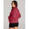 imageAUTOMET Womens Sweatshirts Half Zip Cropped Pullover Fleece Quarter Zipper Hoodies 2025 Fall Fashion Outfits ClothesRed