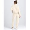 imageAUTOMET Womens Sweatsuits 2 Piece Outfits Long Sleeve Half Zip Pullover and Baggy Sweatpants with PocketsApricot