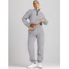 imageAUTOMET Womens Sweatsuits 2 Piece Outfits Long Sleeve Half Zip Pullover and Baggy Sweatpants with PocketsDarkgrey