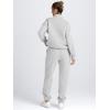 imageAUTOMET Womens Sweatsuits 2 Piece Outfits Long Sleeve Half Zip Pullover and Baggy Sweatpants with PocketsGrey