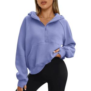 imageAUTOMET Womens Hoodies Fleece Fall Fashion Outfits Workout Sweatshirts Winter Jackets Oversized Pullover Tops Clothes 2025Purpleblue