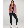 imageAUTOMET Puffer Vest Women Sleeveless Winter Cropped Outerwear Warm Puffer Lightweight Standup Collar Down with PocketsDarkpink