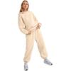 imageAUTOMET Womens 2 Piece Outfits Lounge Hoodie Sweatsuit Sets Oversized Sweatshirt Baggy Fall Fashion Sweatpants with PocketsApricot