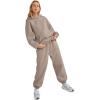 imageAUTOMET Womens 2 Piece Outfits Lounge Hoodie Sweatsuit Sets Oversized Sweatshirt Baggy Fall Fashion Sweatpants with PocketsCoffeegrey