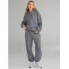imageAUTOMET Womens 2 Piece Outfits Lounge Hoodie Sweatsuit Sets Oversized Sweatshirt Baggy Fall Fashion Sweatpants with PocketsDarkgrey