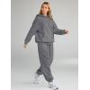 imageAUTOMET Womens 2 Piece Outfits Lounge Hoodie Sweatsuit Sets Oversized Sweatshirt Baggy Fall Fashion Sweatpants with PocketsDarkgrey