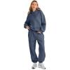 imageAUTOMET Womens 2 Piece Outfits Lounge Hoodie Sweatsuit Sets Oversized Sweatshirt Baggy Fall Fashion Sweatpants with PocketsDustyblue