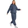 imageAUTOMET Womens 2 Piece Outfits Lounge Hoodie Sweatsuit Sets Oversized Sweatshirt Baggy Fall Fashion Sweatpants with PocketsDustyblue