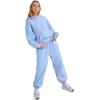 imageAUTOMET Womens 2 Piece Outfits Lounge Hoodie Sweatsuit Sets Oversized Sweatshirt Baggy Fall Fashion Sweatpants with PocketsLightblue