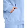 imageAUTOMET Womens 2 Piece Outfits Lounge Hoodie Sweatsuit Sets Oversized Sweatshirt Baggy Fall Fashion Sweatpants with PocketsLightblue