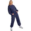 imageAUTOMET Womens 2 Piece Outfits Lounge Hoodie Sweatsuit Sets Oversized Sweatshirt Baggy Fall Fashion Sweatpants with PocketsNavy