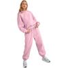 imageAUTOMET Womens 2 Piece Outfits Lounge Hoodie Sweatsuit Sets Oversized Sweatshirt Baggy Fall Fashion Sweatpants with PocketsPalepink