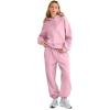 imageAUTOMET Womens 2 Piece Outfits Lounge Hoodie Sweatsuit Sets Oversized Sweatshirt Baggy Fall Fashion Sweatpants with PocketsPalepink