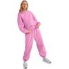 imageAUTOMET Womens 2 Piece Outfits Lounge Hoodie Sweatsuit Sets Oversized Sweatshirt Baggy Fall Fashion Sweatpants with PocketsPink