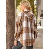 imageAUTOMET Womens Fall Outfits Fashion Clothes Shackets Flannel Plaid Button Down Long Sleeve Shirts JacketsApricot