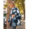 imageAUTOMET Womens Fall Outfits Fashion Clothes Shackets Flannel Plaid Button Down Long Sleeve Shirts JacketsBlue